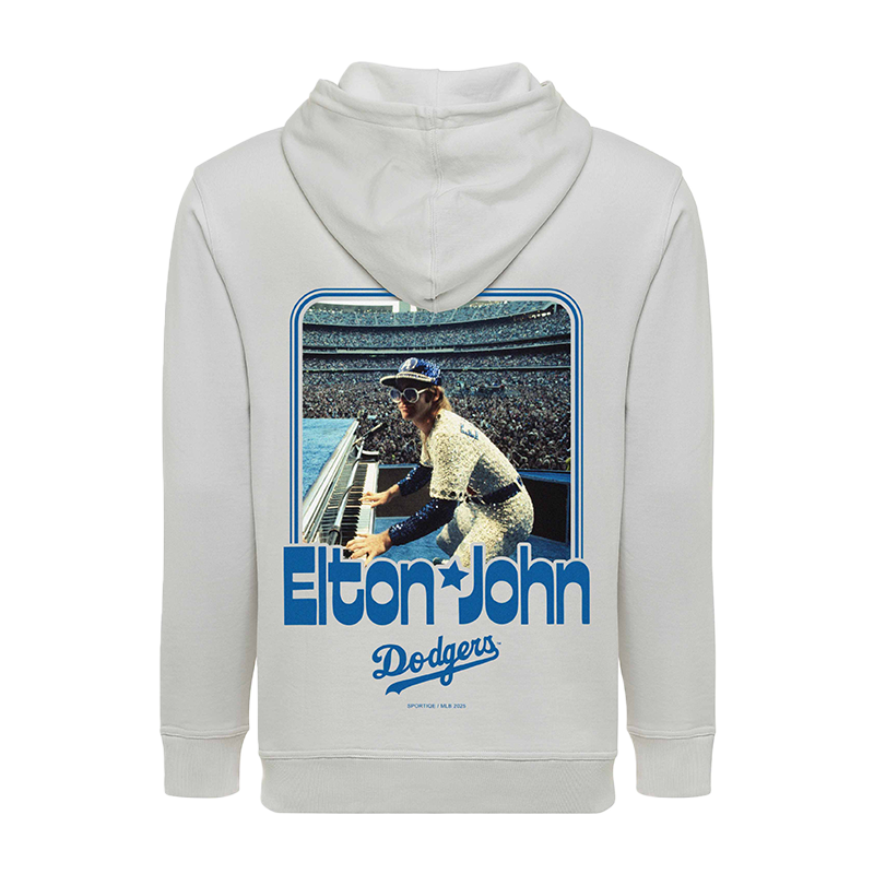 Elton John - Elton John x Sportiqe Grey Dodgers Hoodie