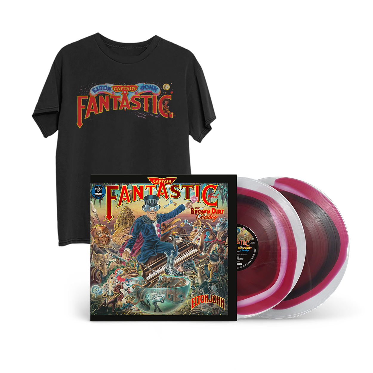 Captain Fantastic (50th Anniversary Edition): Vinyl 2LP + T-Shirt Bundle