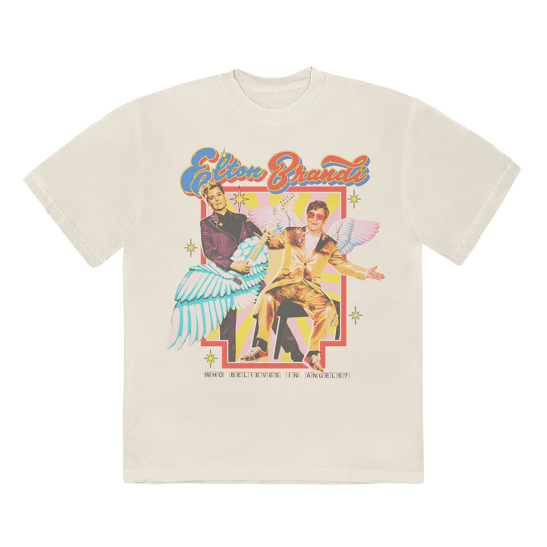 Elton John - Who Believes In Angels? Album Cover Natural T-shirt
