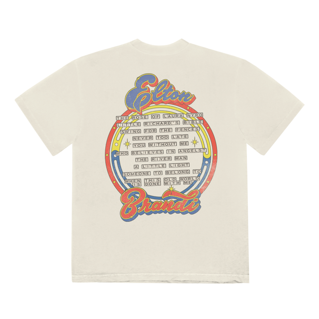 Elton John - Who Believes In Angels? Album Cover Natural T-shirt