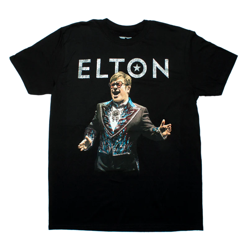 Elton John -  Sequin Jacket T-Shirt  Sequin Jacket T-Shirt Sequin Jacket T-Shirt Sequin Jacket T-Shirt