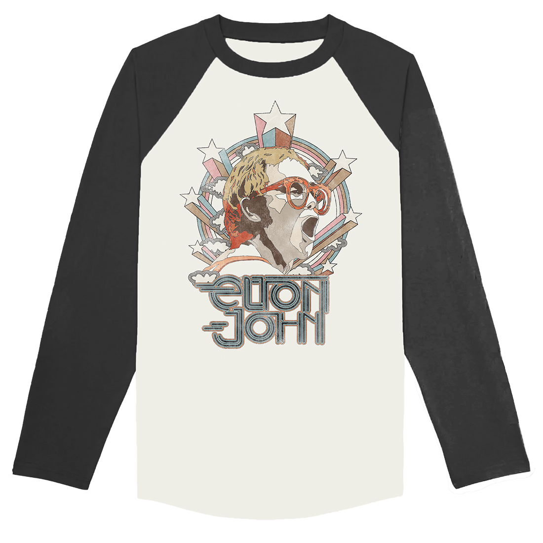 Elton John - Shooting Star Rainbow Raglan