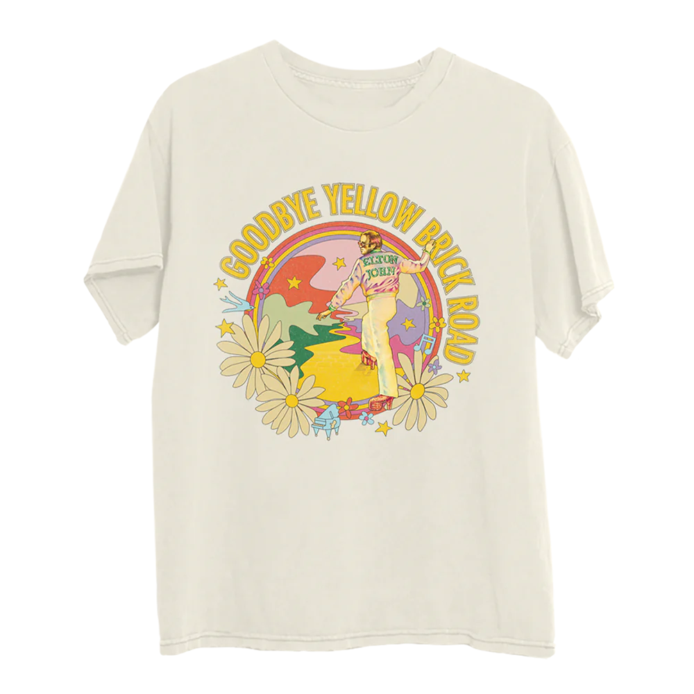 Elton John - Psychedelic Daisy T-Shirt