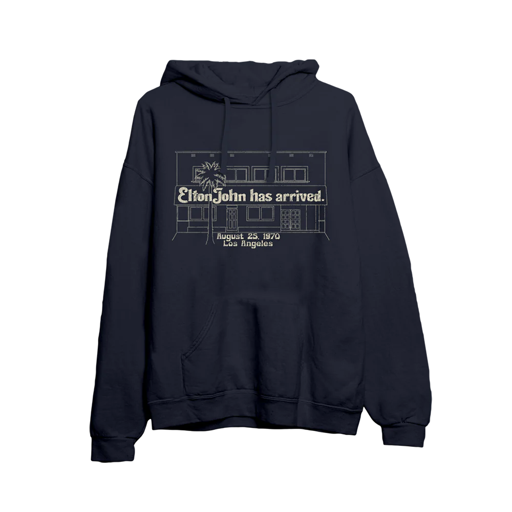 Elton John - Elton John Has Arrived Troubadour Store Front Hoodie