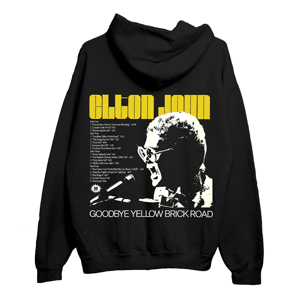 Elton John - GYBR Track List Album Hoodie