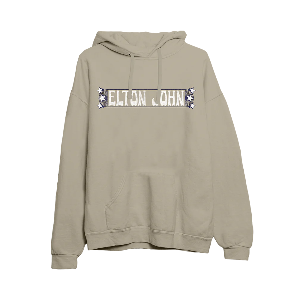 Elton John - LA 1970 Dateback Sand Hoodie