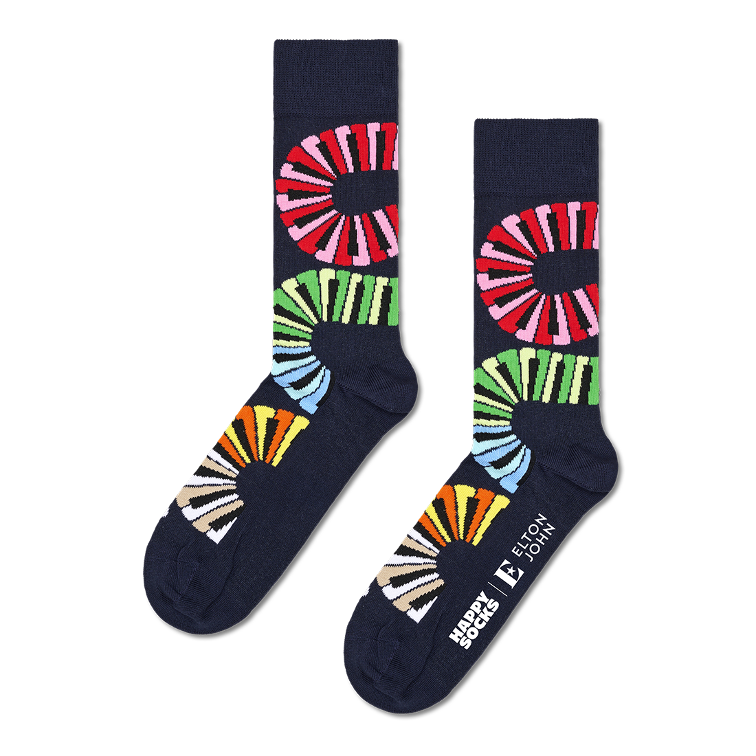 Elton John - Elton John x Happy Socks Piano Notes Socks