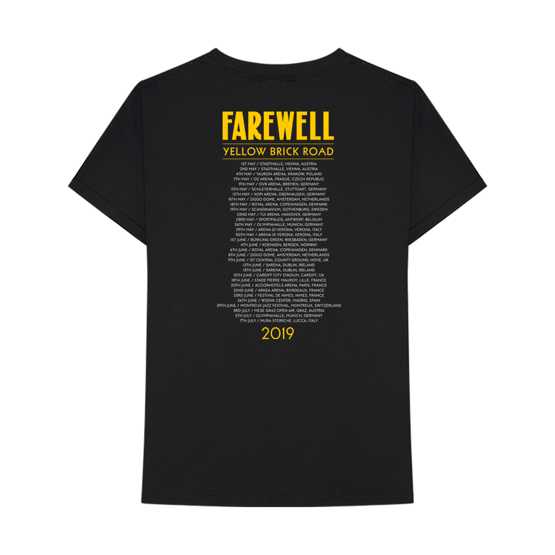 Elton John - PIANO EU LEG 3 TOUR T-SHIRT