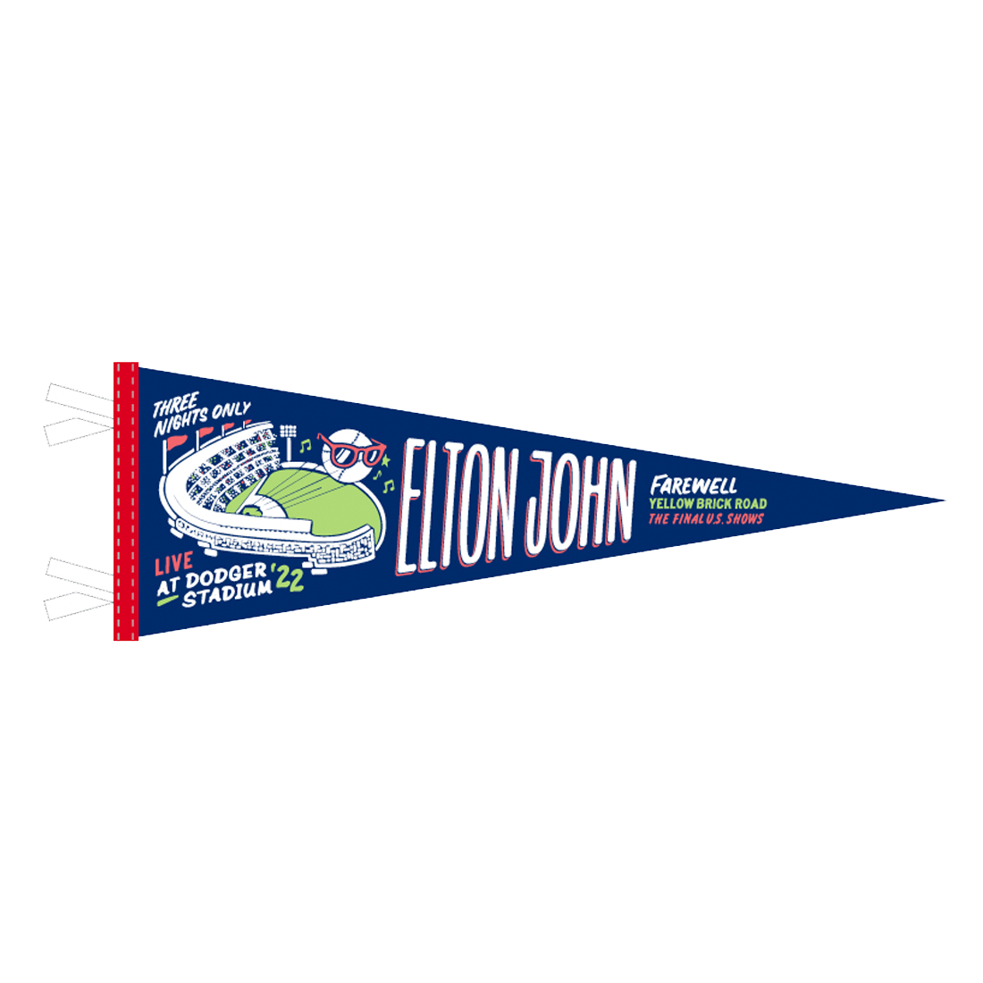Elton John - Elton Live In LA Pennant