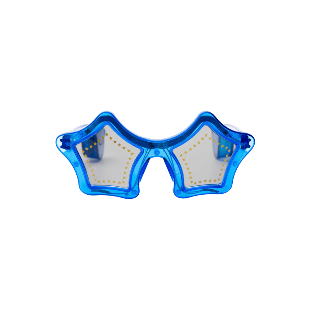star goggles Official Elton John Blue Star Light Up Glasses