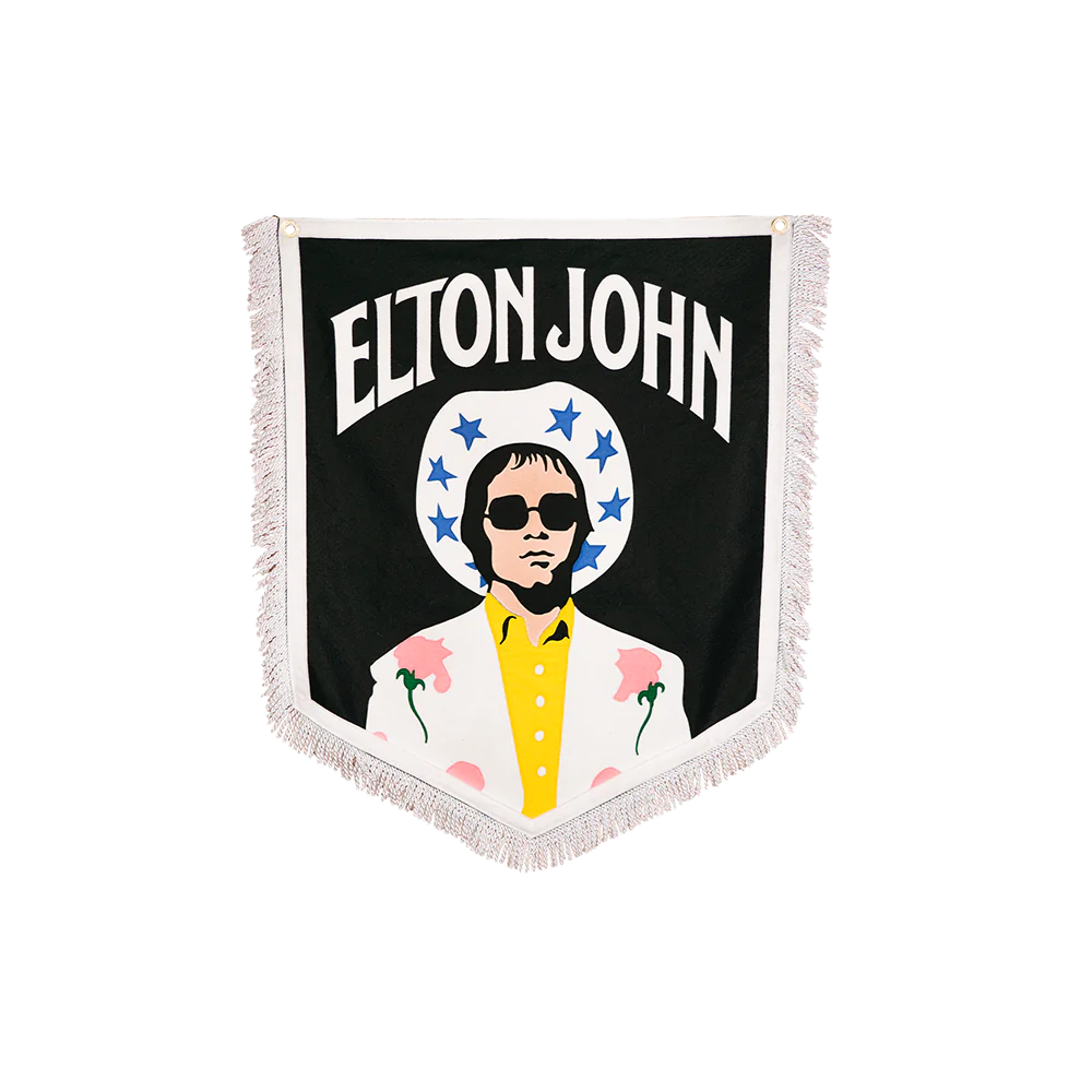 Elton John - Elton John x Oxford Pennant - Cowboy Banner