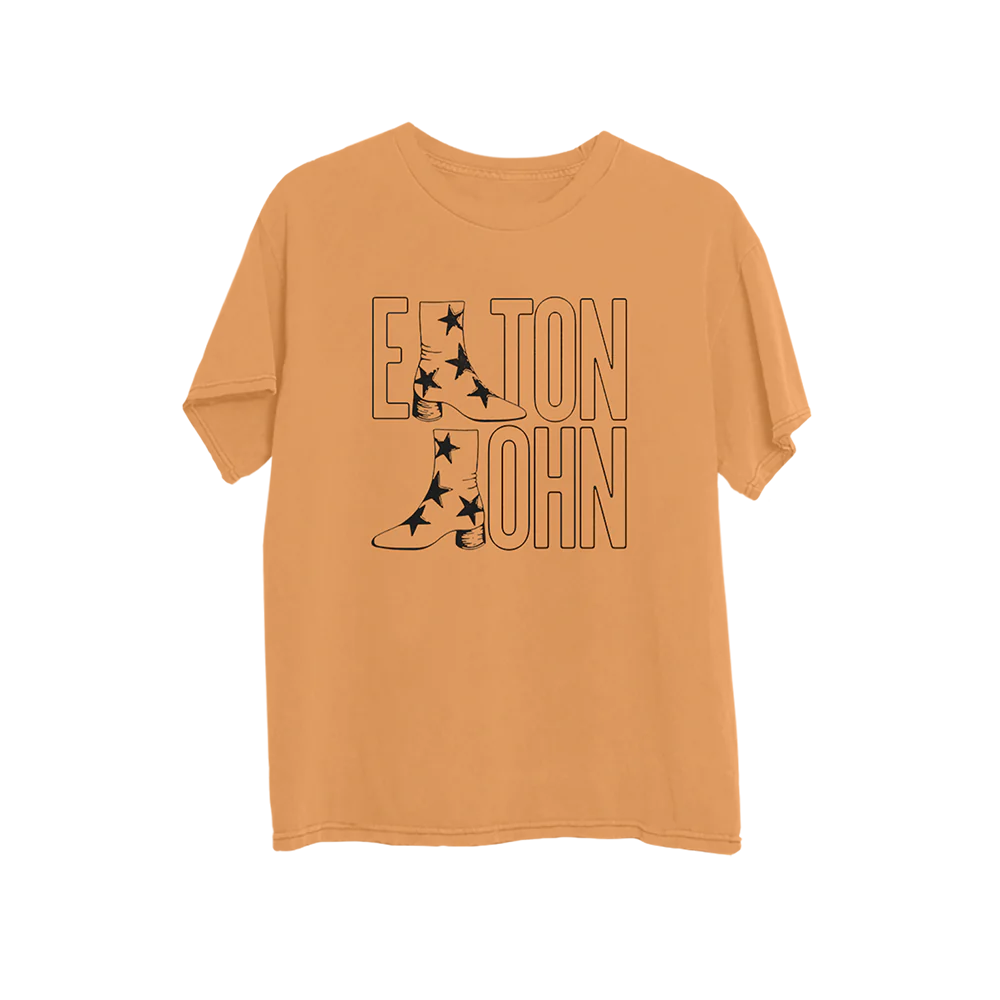 Elton John - Troubadour Boot Melon T-Shirt