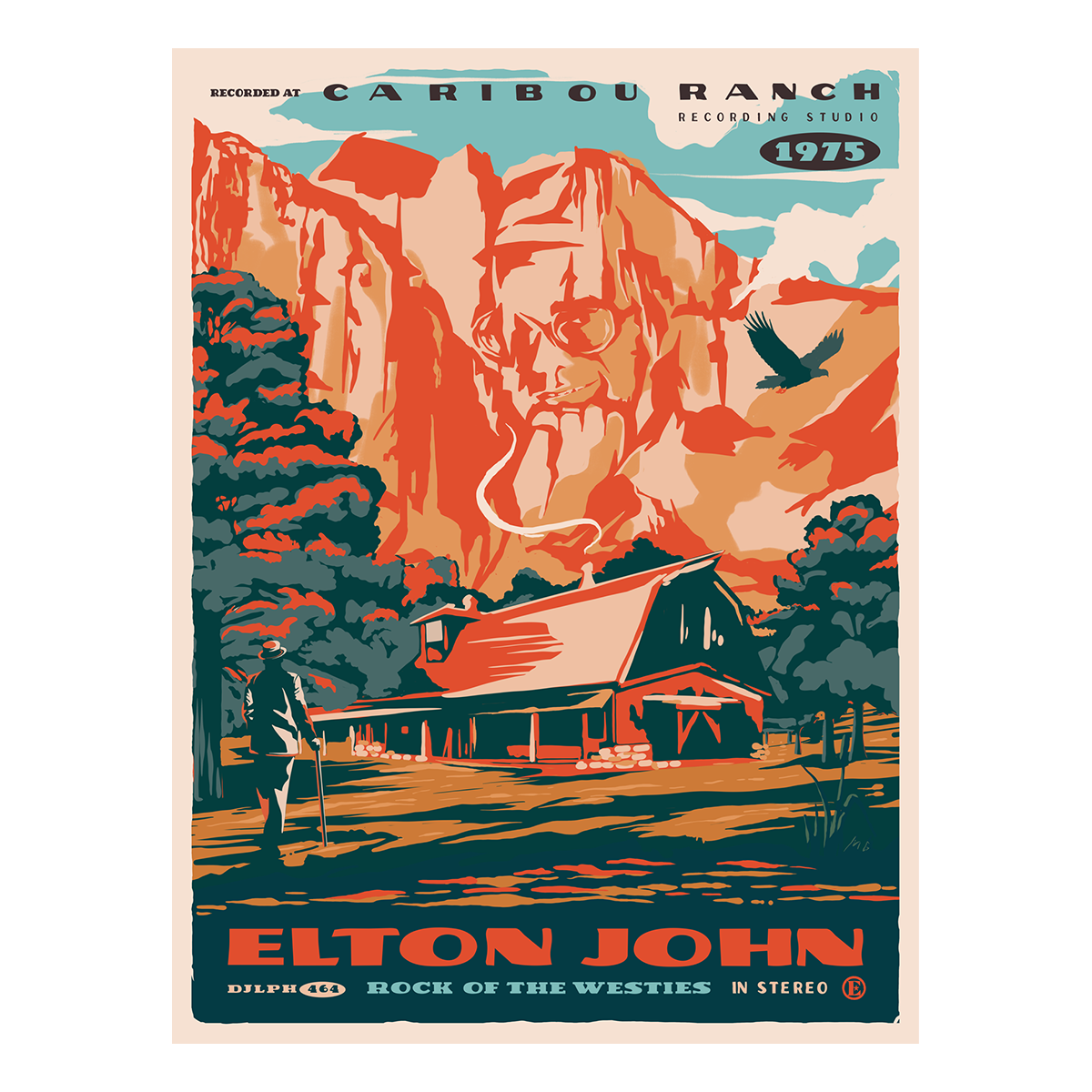 Elton John - Rock of the Westies Poster