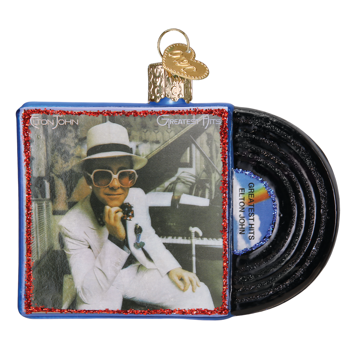 Elton John - Elton John Greatest Hits Album Cover Ornament