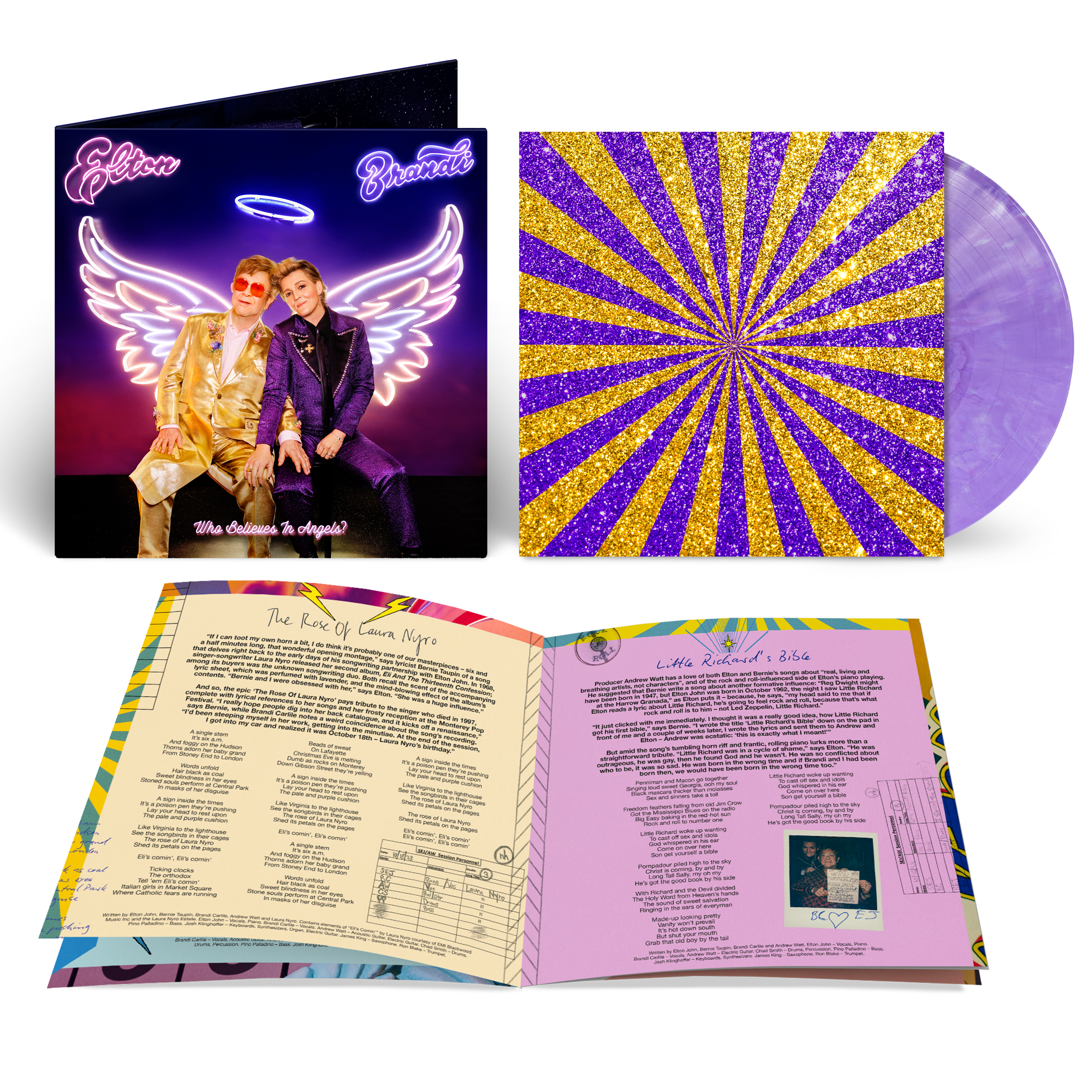 Elton John - Who Believes In Angels? Store Exclusive Purple Marble Vinyl