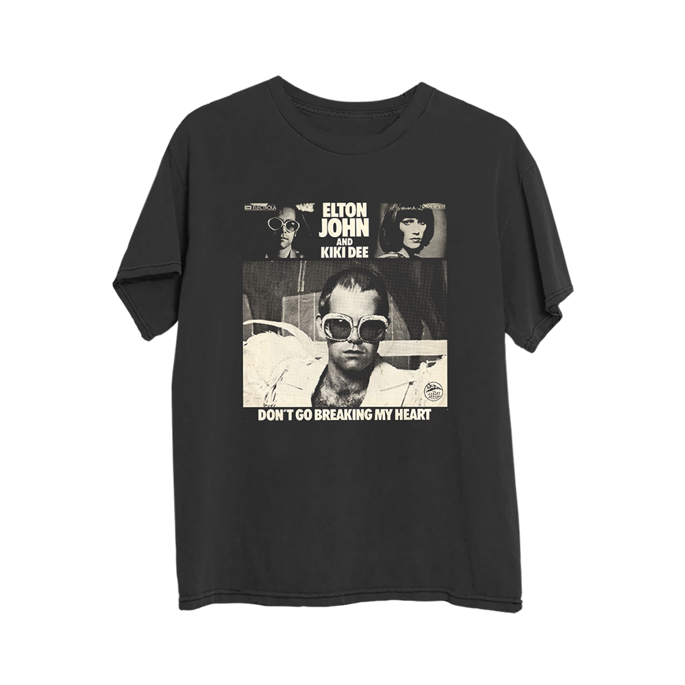 Elton John - Don’t Go Breaking My Heart Black T-Shirt