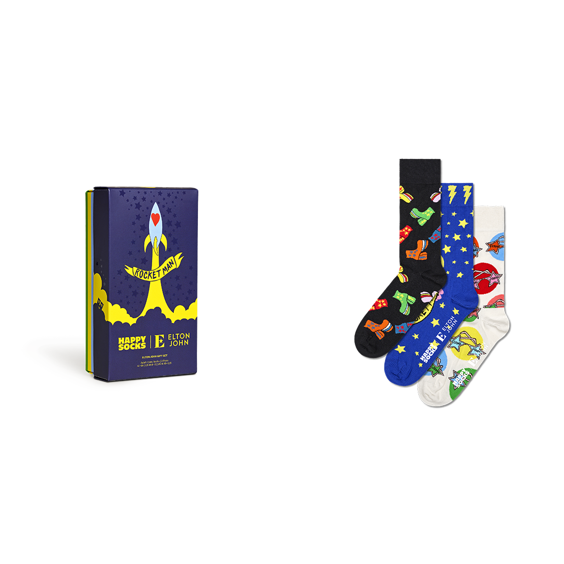 Elton John - Elton John x Happy Socks 3-Pack Gift Set