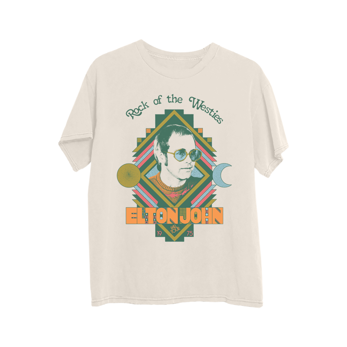 Elton John - Rock of the Westies Cream T-Shirt