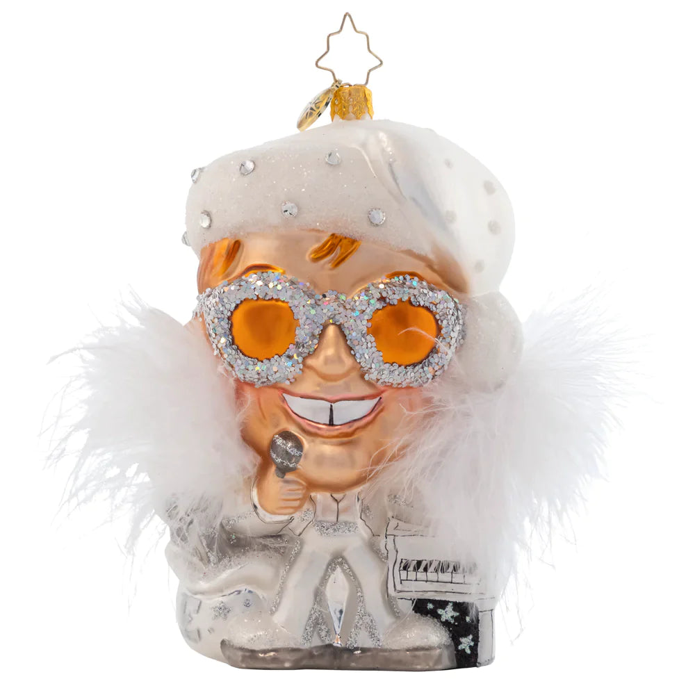 Elton John - Holiday "Star" Kat + Annie Ornament