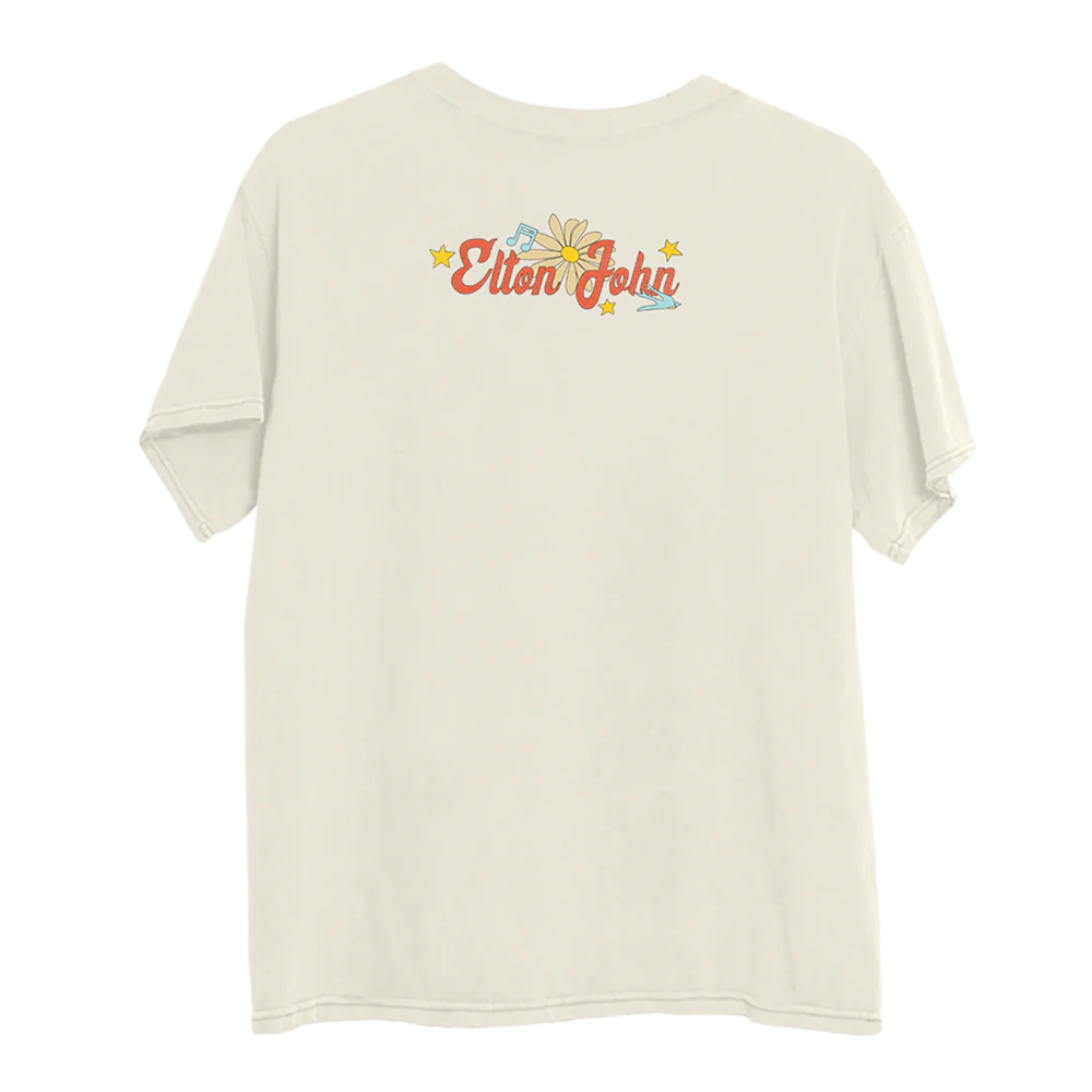 Elton John - Psychedelic Daisy T-Shirt
