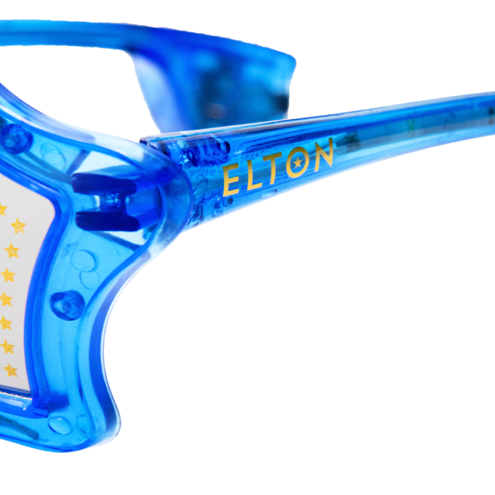Elton John - Official Elton John Blue Star Light Up Glasses