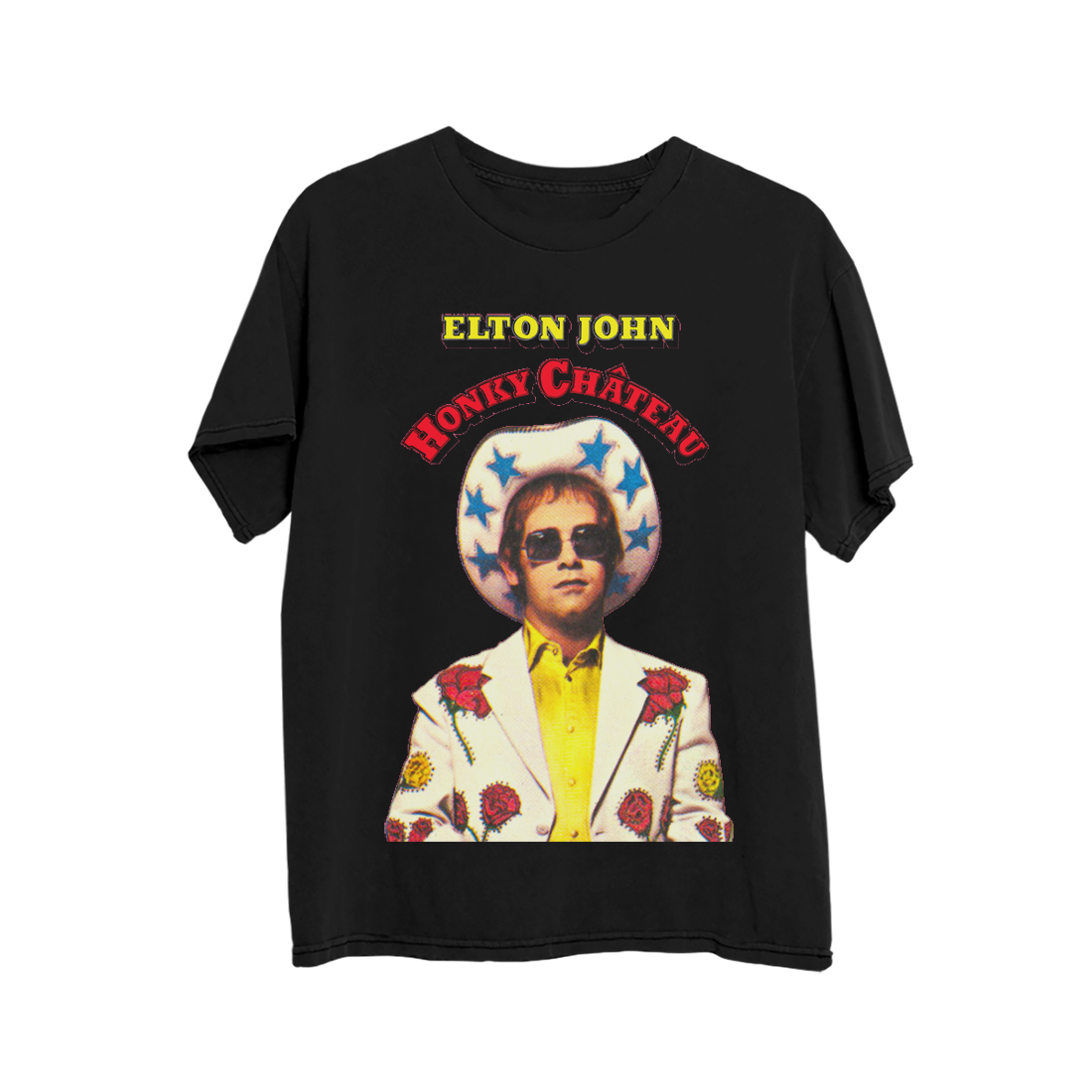 Elton John - Honky Château Black T-Shirt