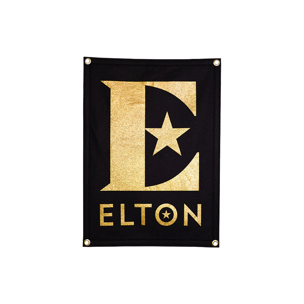 Elton John - Elton John x Oxford Pennant - Star Logo Camp Flag